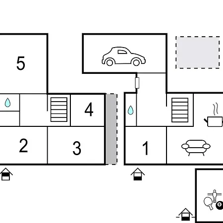 5 Bedroom Awesome In Ferienhaus